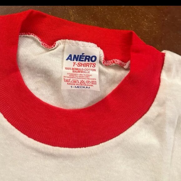 Vintage 70s 80s Carlsberg promotional ringer shirt Size Medium - Picture 5 of 7